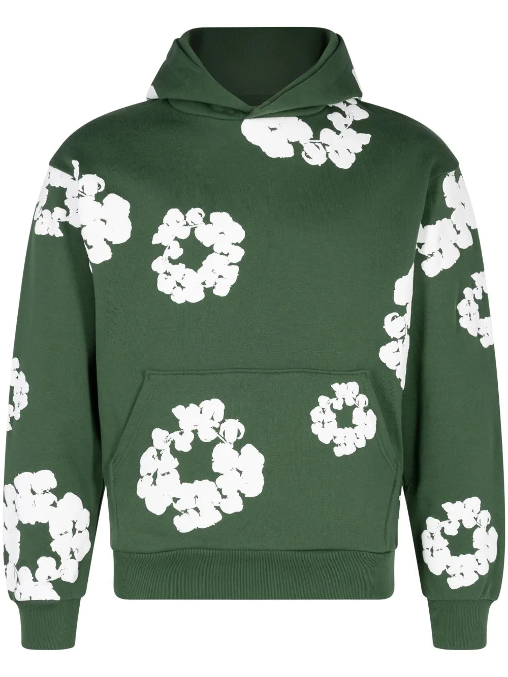 Denim Tears Cotton Wreath-print hoodie "Green"