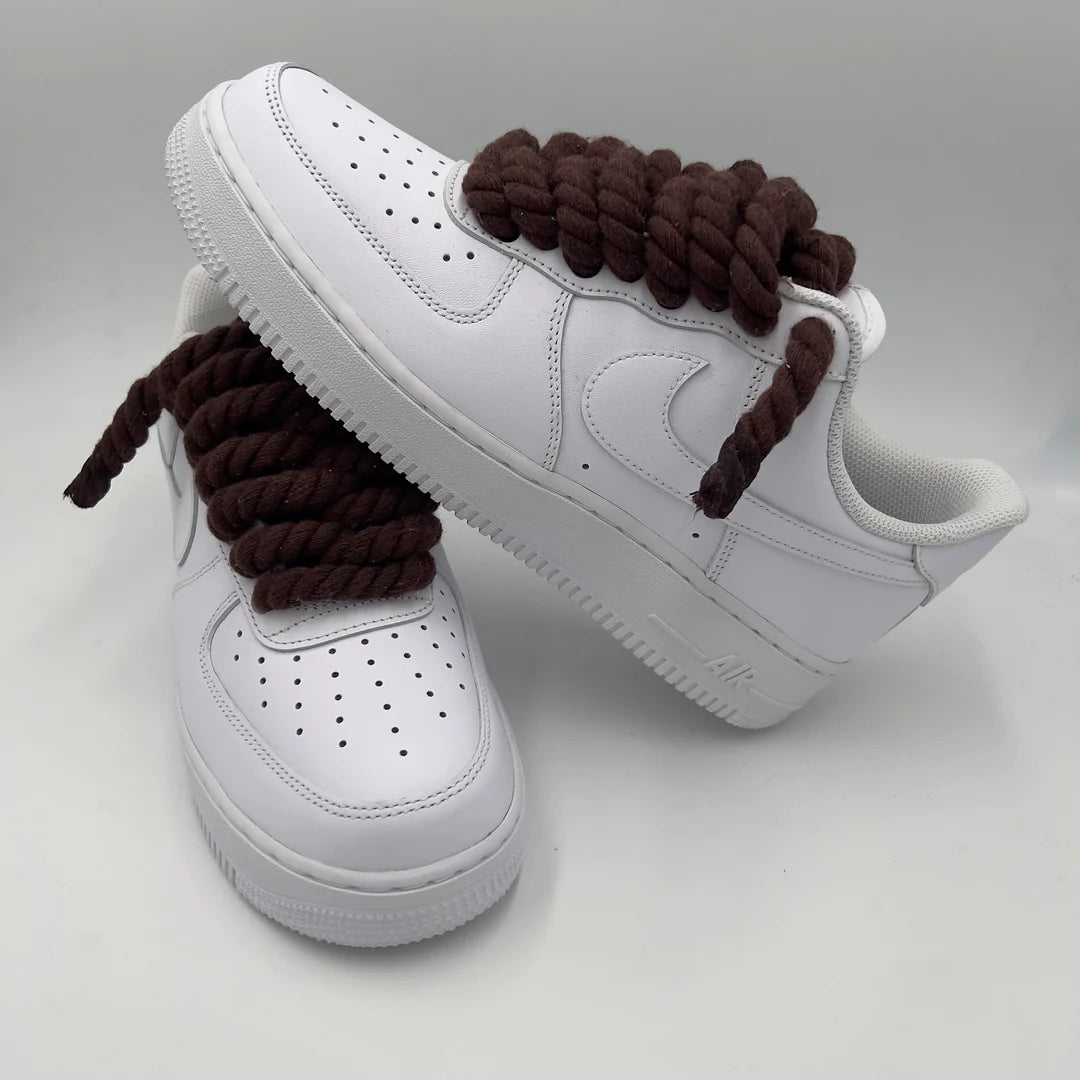 Air Fore 1 Custom Rope Lace "Brown"