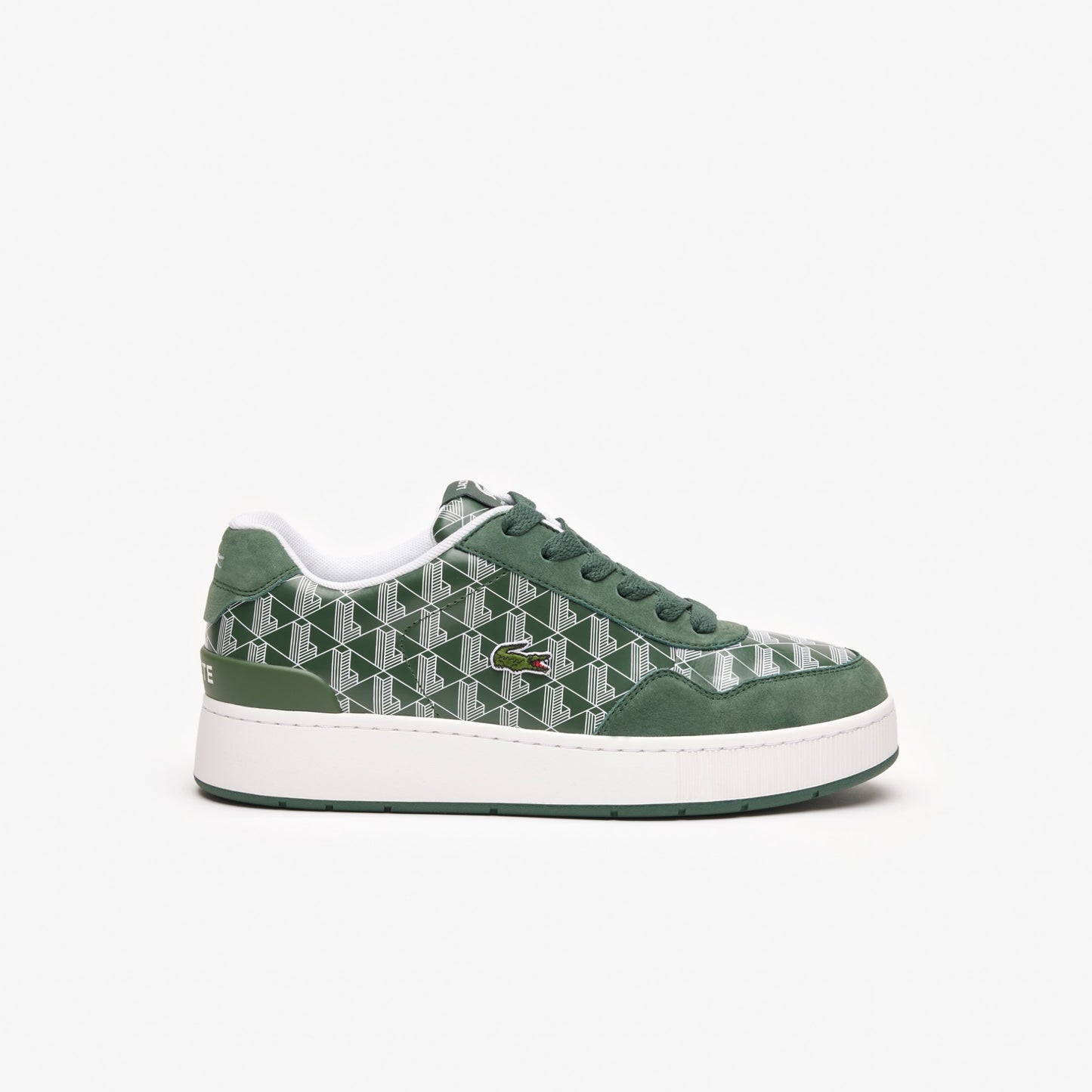 Lacoste Men's Ace Clip Leather Monogram "Green"