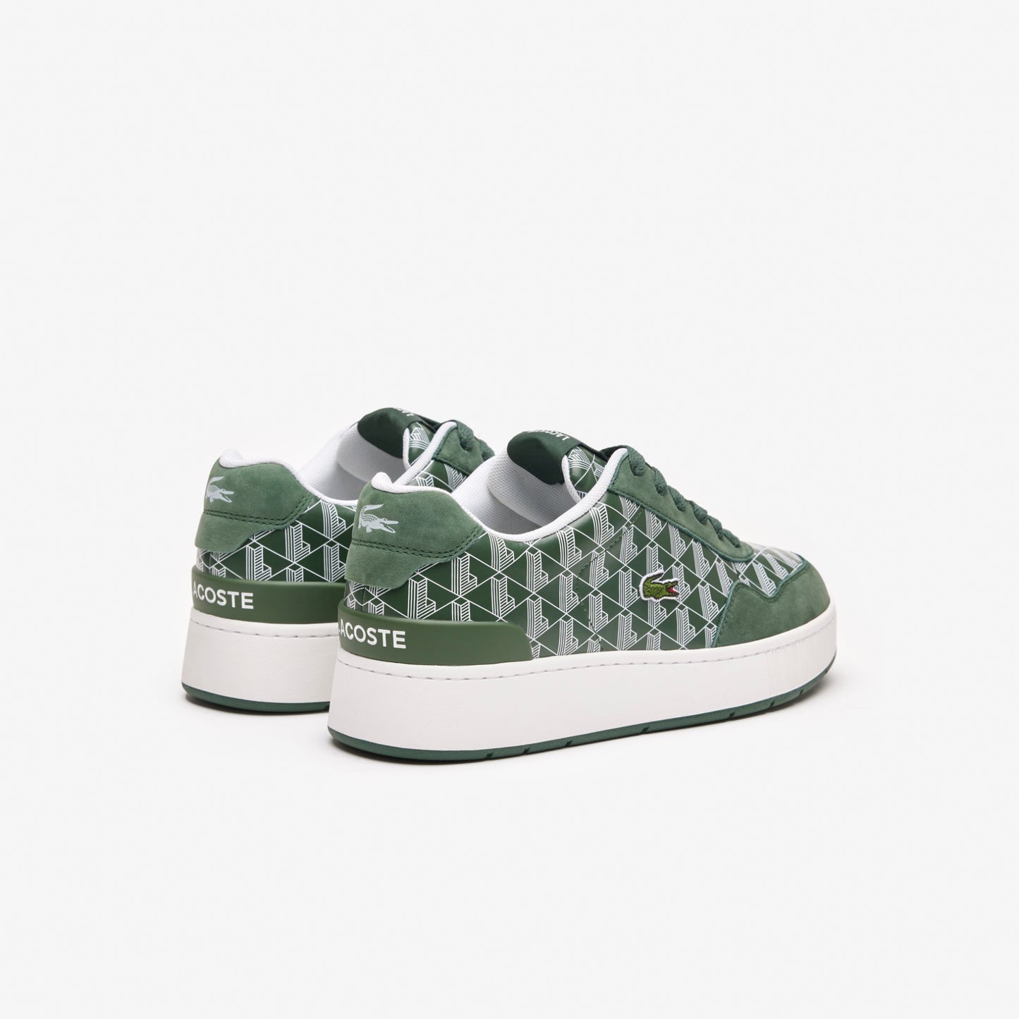 Lacoste Men's Ace Clip Leather Monogram "Green"