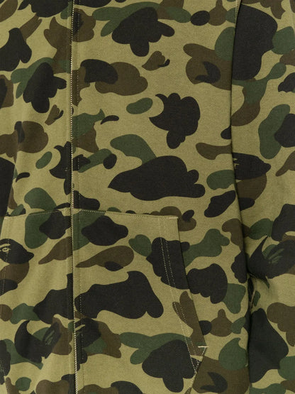 A BATHING APE® 1st Camo Shark Full Zip Hoodie "GREEN"