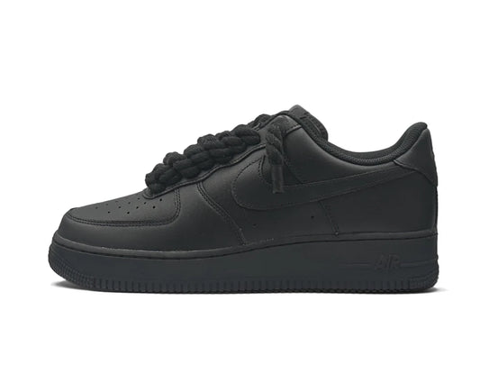 Air Force 1 - Custom Rope Laces "Full Black"