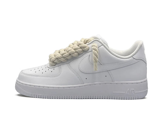 Air Force 1 Custom Rope Laces "Cream"