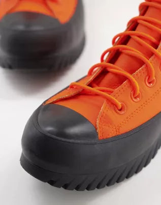 Converse Chuck Taylor All Star Lugged Winter 2.0 Hi boots in orange and black